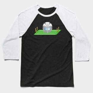 Helmet 2 and Field White Baseball T-Shirt